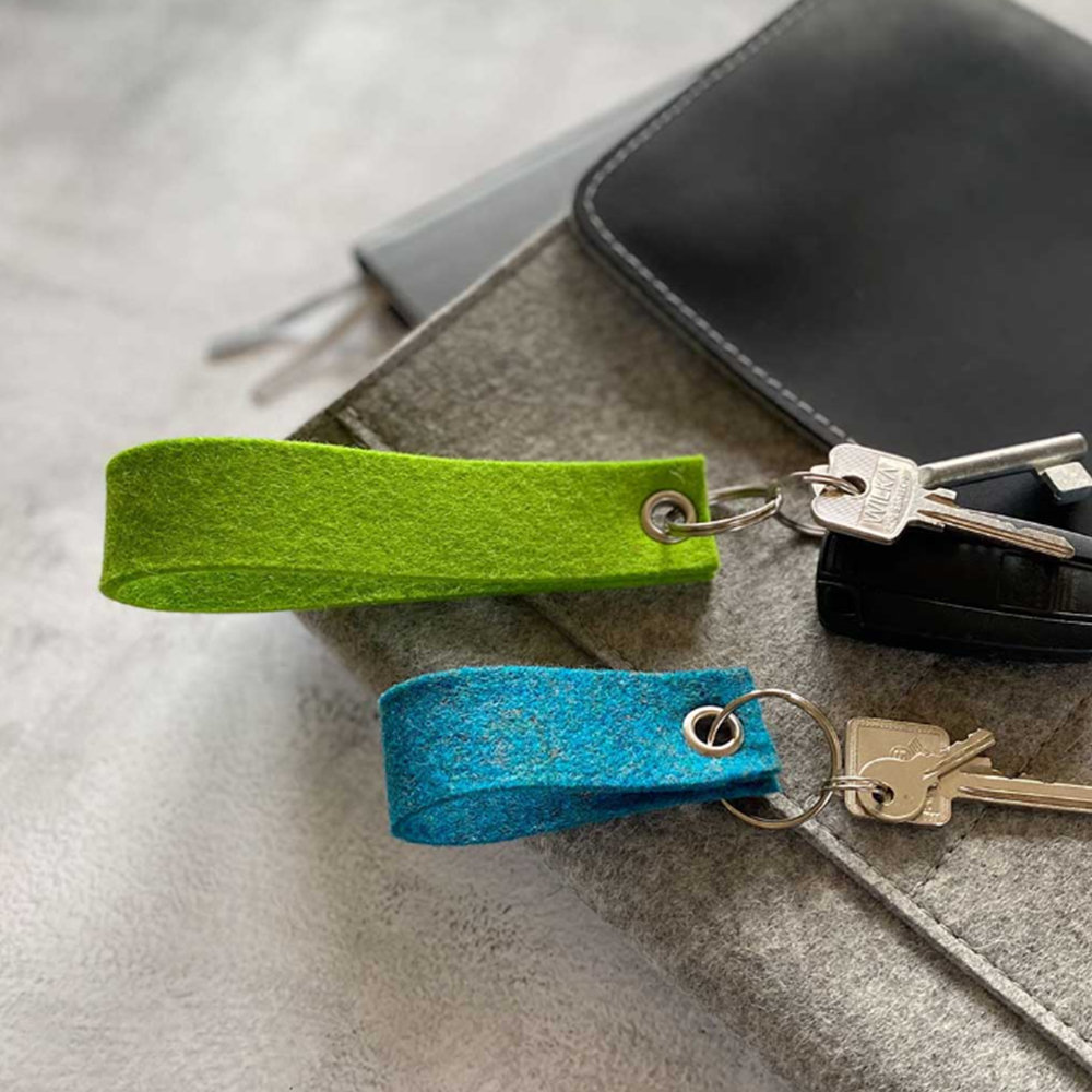 Schlüsselanhänger rPET Filz Anhänger